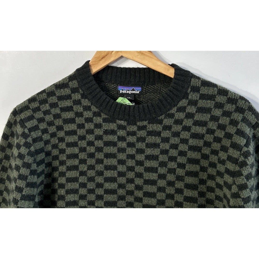 Mens Patagonia Recycled Wool Blend Crew Neck Sweater Small 50655 Dry Cleaned
